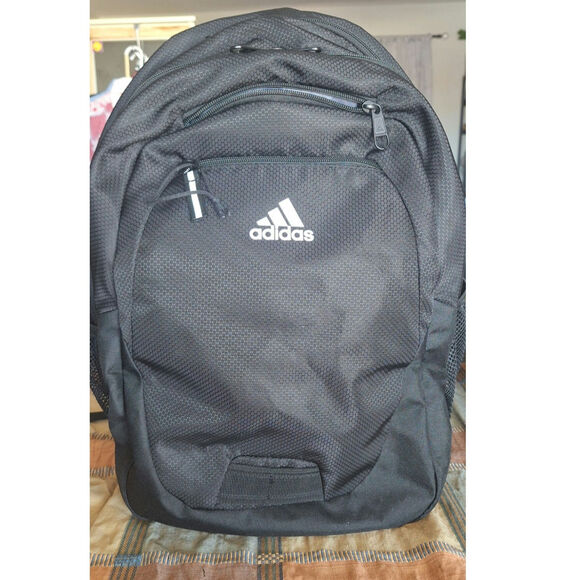 Adidas Foundation 6 backpack- black/white- large fit 15" laptop- NWOT - Picture 1 of 9